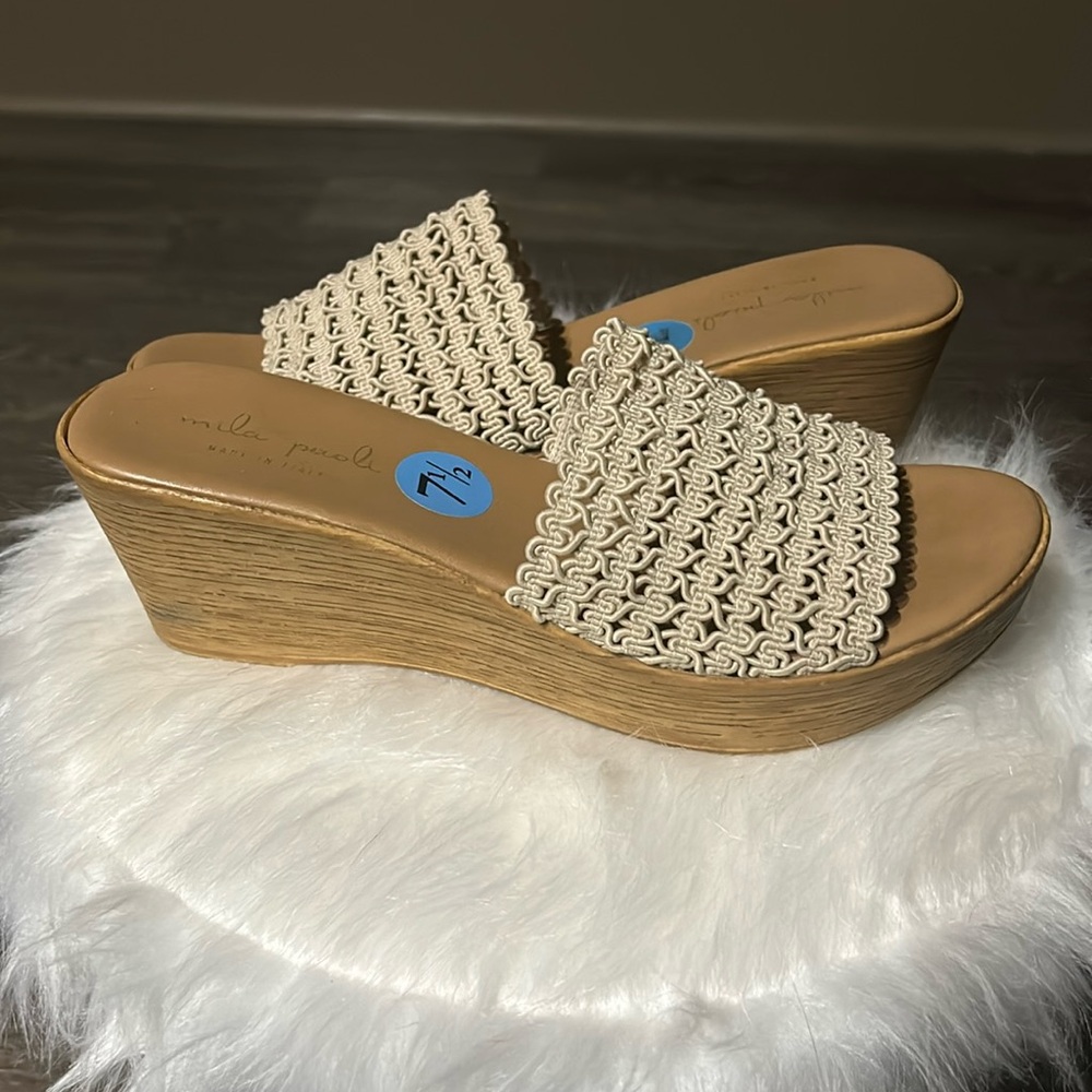 Mila Paoli Made in Italy Wedge Sandal Collection